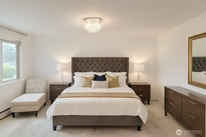 Option 2 Bedroom Back Wall Virtual Staging