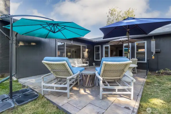 Patio off of the Garage