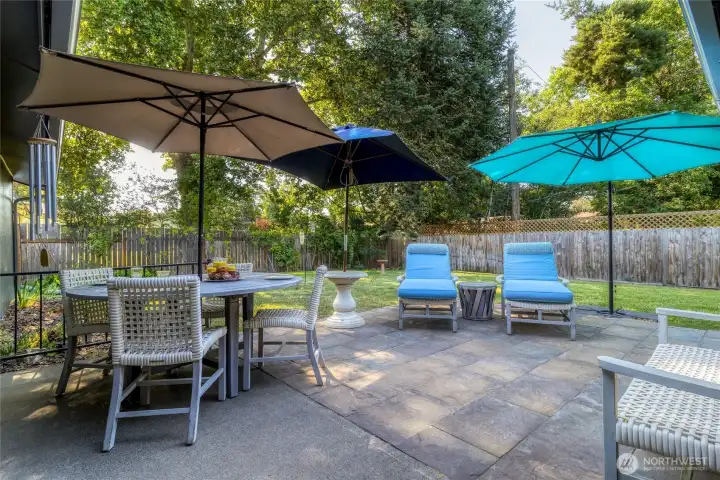 Patio off of the Garage
