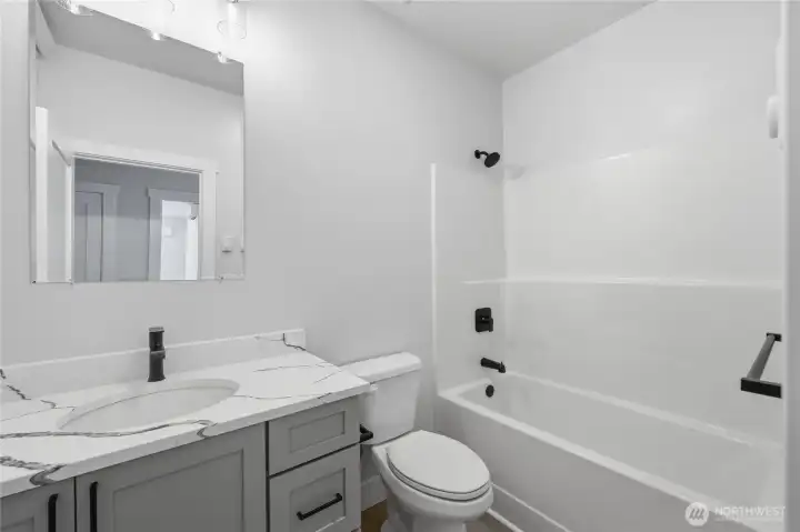 Bathroom #2 near the extra bedrooms.