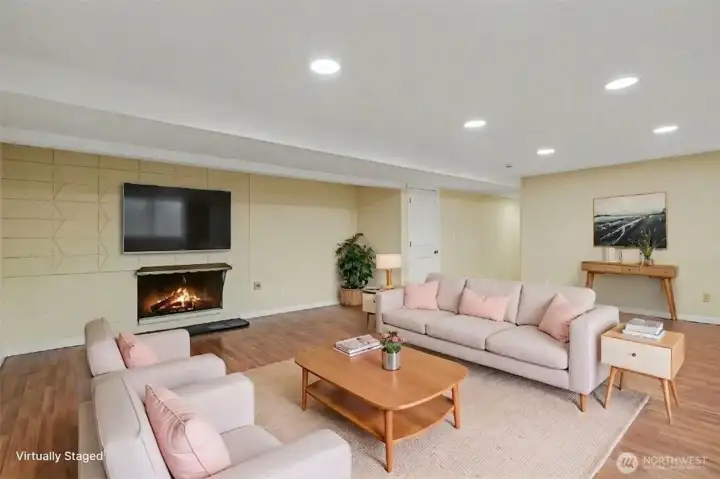 Down stairs-Virtually staged