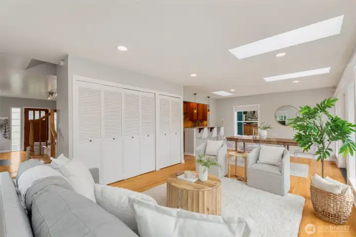 Plenty of storage in the great room.