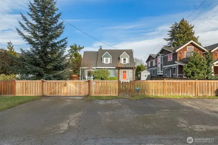 Generous parking for friends and family