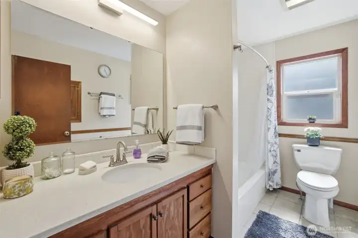 Bathroom with South facing window