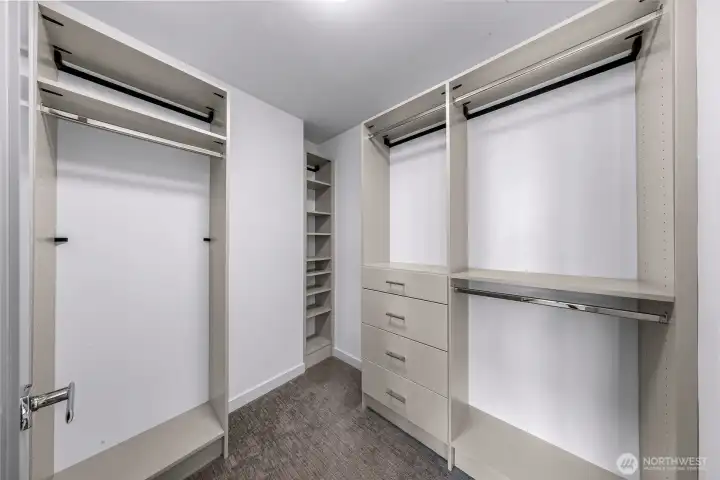 Primary walk in closet