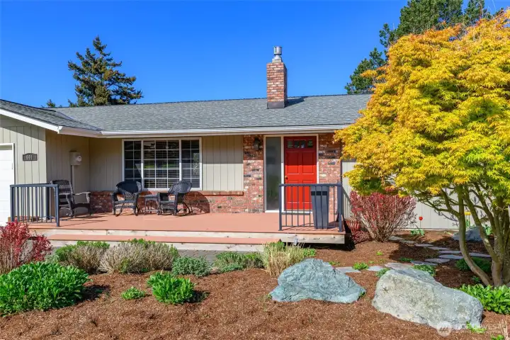 Beautiful composite porch is waiting for you!