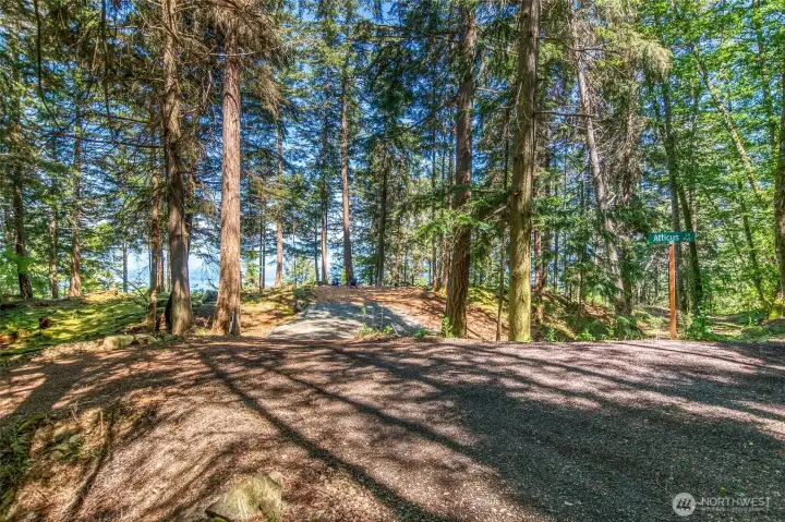 A shared road agreement for Atticus Lane has been established between three parcels sharing the lane. A shared road agreement for Atticus Lane has been established between three parcels sharing the lane.