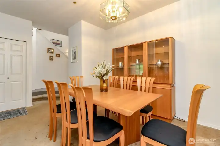 Spacious dining room