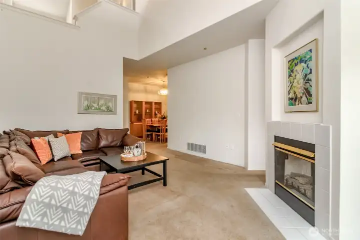 Living Room with fireplace