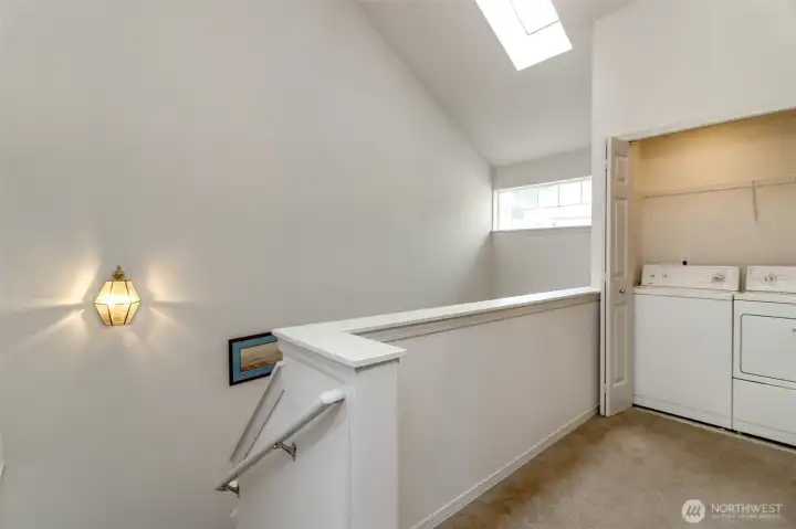 Stairs with landing between floors