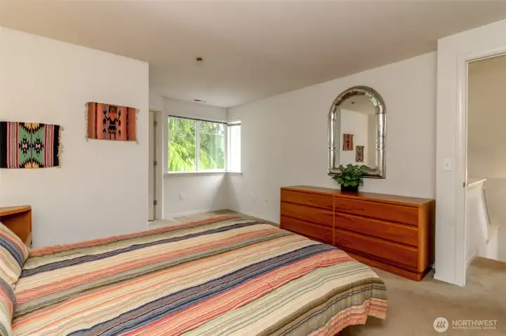 Spacious primary suite