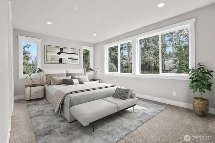 Upper Level Primary Bedroom Suite