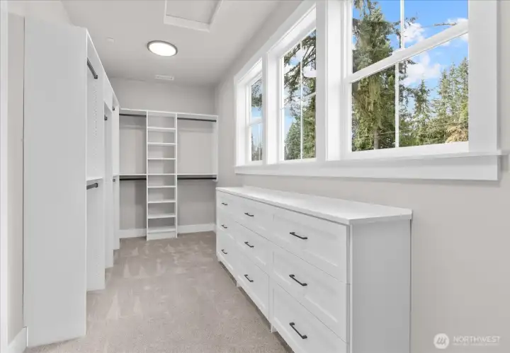Upper Level Primary Walk-in Closet