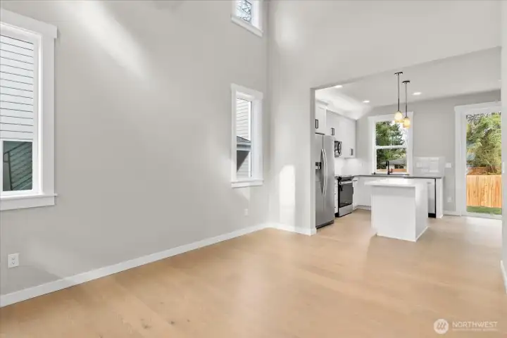 Main Level Living & Kitchen