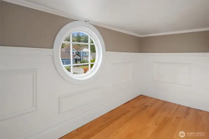 A custom children's playroom, designed at the perfect height and scale, adds charm and functionality. A custom children's playroom, designed at the perfect height and scale, adds charm and functionality.
