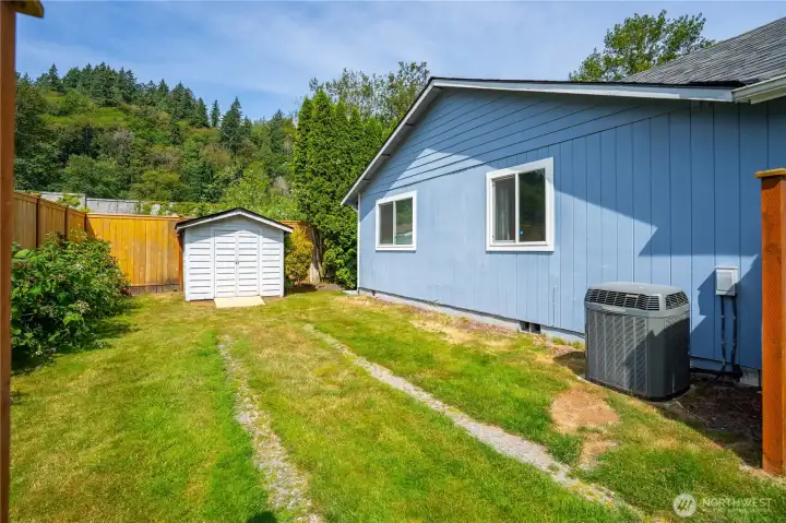Extra parking and Shed