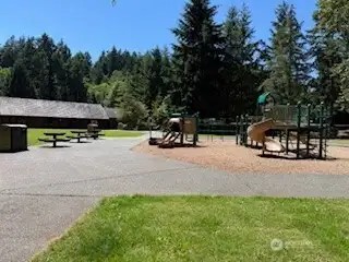 Amenities of Island Lake Park include a community center, playground, public bathrooms and dedicated sandy swimming beach. Amenities of Island Lake Park include a community center, playground, public bathrooms and dedicated sandy swimming beach.