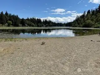 Island Lake Park dedicated swimming beach. Island Lake Park dedicated swimming beach.
