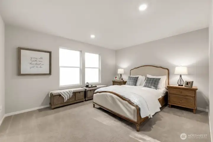 Primary bedroom upstairs. Photos are for representational purposes only, colors and features may vary. Primary bedroom upstairs. Photos are for representational purposes only, colors and features may vary.