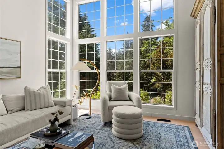 large wall of windows