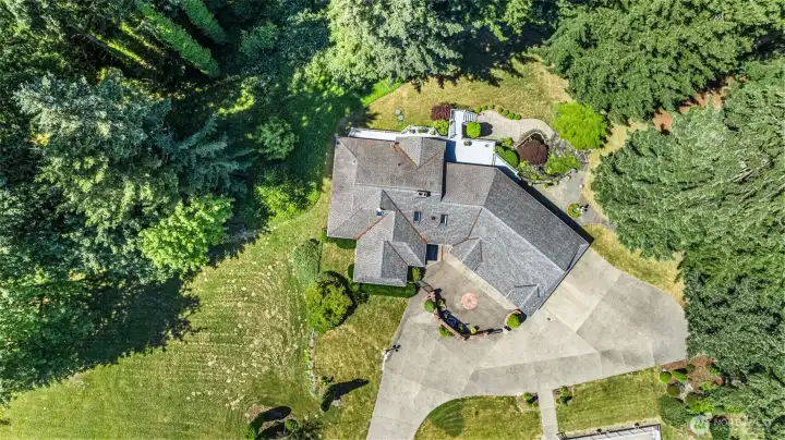 Secluded hill top home.