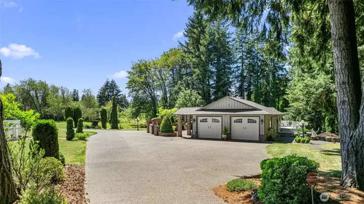 Oversized 2 car garage leads in to a huge mudroom/utility room