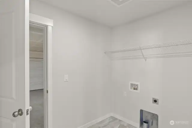 Laundry Room leading into Garage