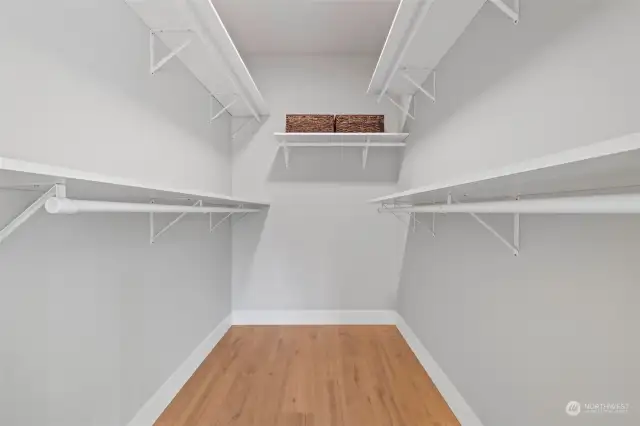 Enjoy the convenience of a large walk-in closet in the primary suite, perfect for keeping everything organized and within easy reach.