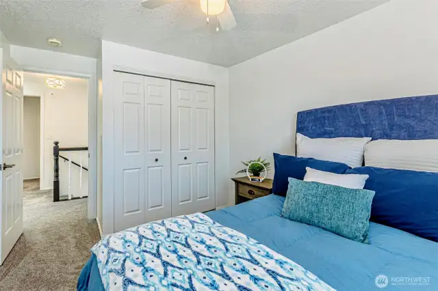 All bedrooms are spacious with ample closet space!