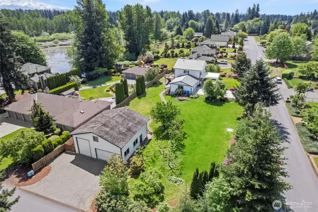 HUGE detached shop in addition to the attached 3 car garage. A hobbyist's dream!