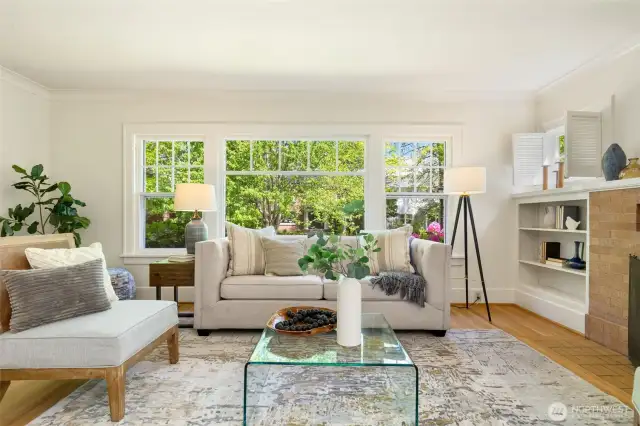 Entertainment-sized living room.