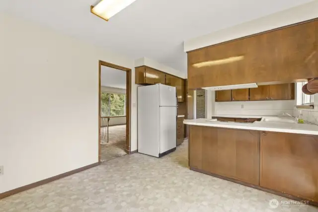 Vintage charm meets layout potential.