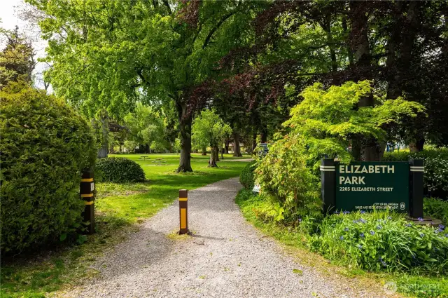 Enjoy the perks of living in a walkable neighborhood, with Elizabeth Park just minutes away.