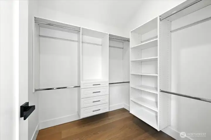 Primary walk in closet