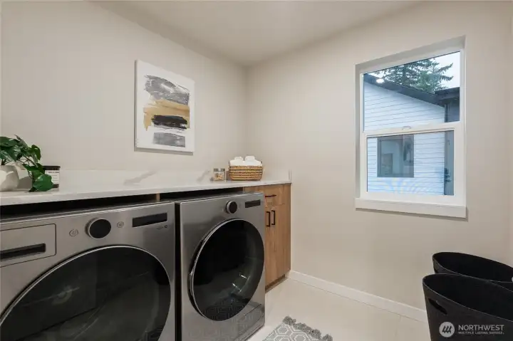 Dedicated laundry room