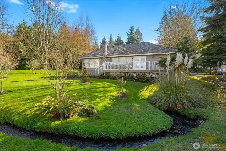 Back side of clubhouse