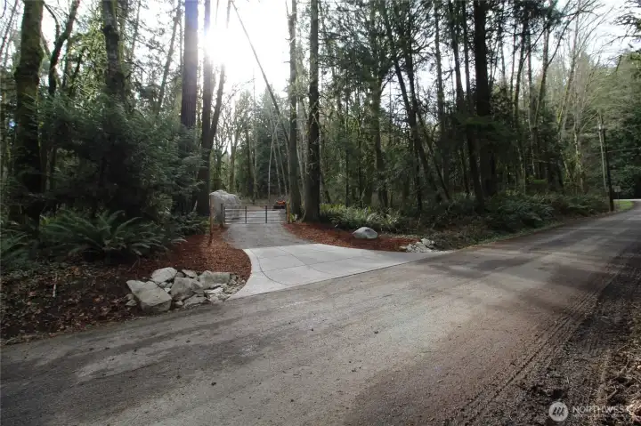 2.47 acres on a corner lot.