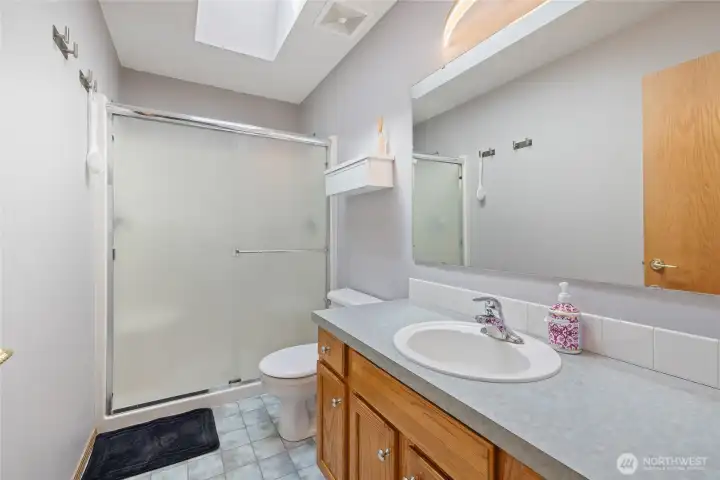Hall Bathroom with shower