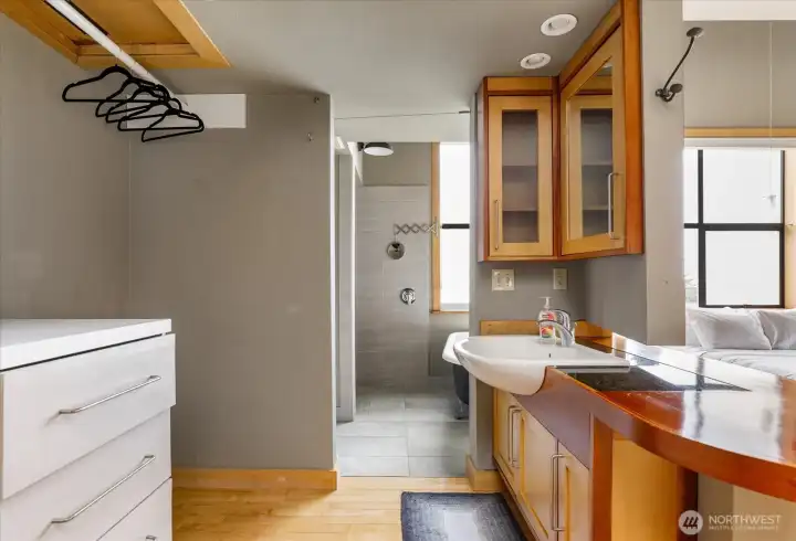 Primary Bedroom Ensuite Bathroom and Closet.