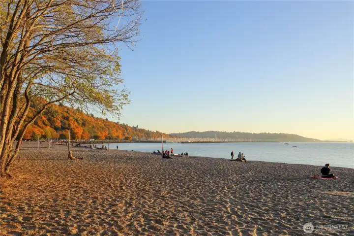 Enjoy Golden Gardens, the multi-acre beach park that is just a few miles away.