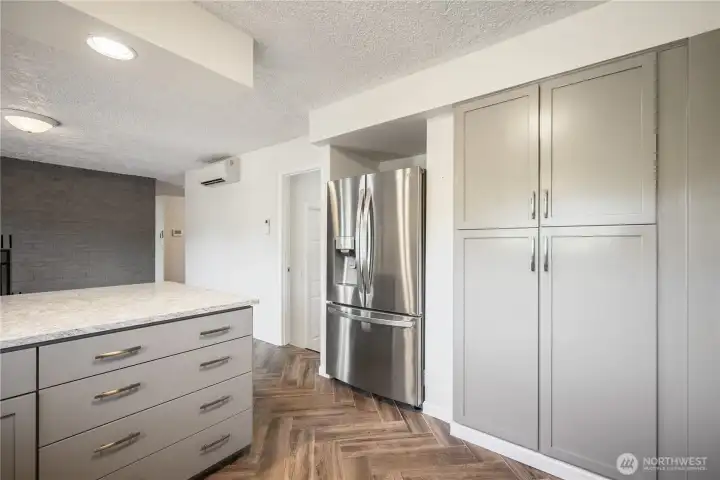 Kitchen Pantry & Tile Floor