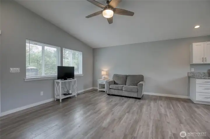Furniture in pictures stay with the home. EAsy to care for Luxury Vinyl Plank flooring throughout. Perfect for the beach!