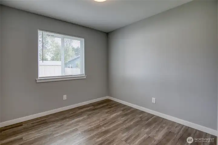 2nd Bedroom looks out toward the backyard.