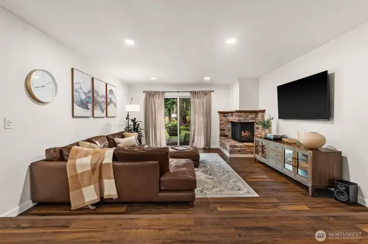 Venture to the back sliding doors to your own covered patio! Venture to the back sliding doors to your own covered patio!