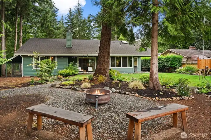The ultimate evening hangout. The dedicated fire pit area is the perfect spot for stargazing, roasting marshmallows, and gathering with friends on crisp Pacific Northwest nights. The ultimate evening hangout. The dedicated fire pit area is the perfect spot for stargazing, roasting marshmallows, and gathering with friends on crisp Pacific Northwest nights.