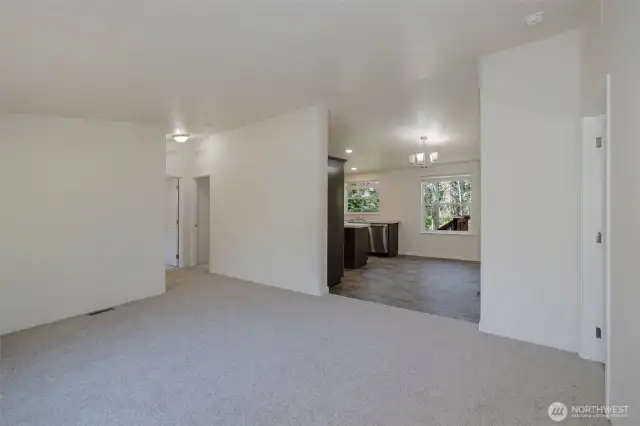 Living Room view to Kitchen