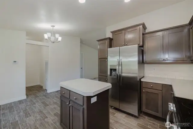 View of Laundry room and exit to back deck