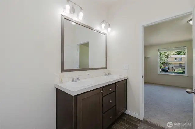 Double sinks in Primary Bathroom