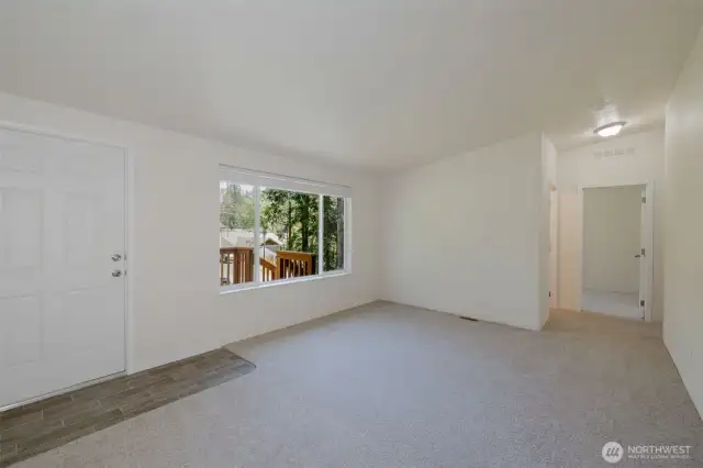 Living Room with view to front yard