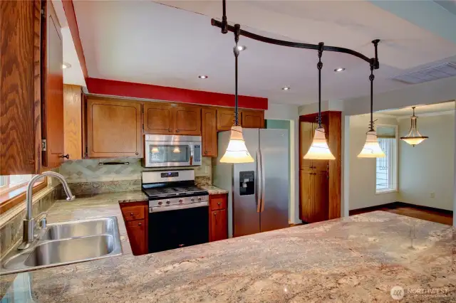 Stainless appliances stay with the home.